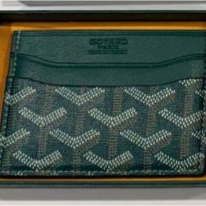 Goyard Green Card Holder - Brand New w/ Box